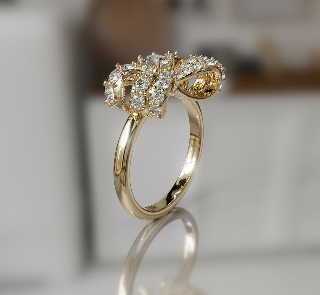 Knot Fancy Diamond Ring image 12