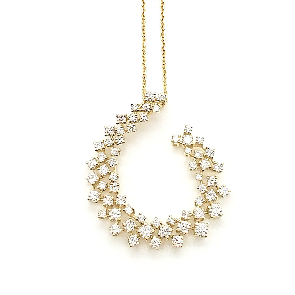 Open Circle Lab Grown Diamond Pendant image 0