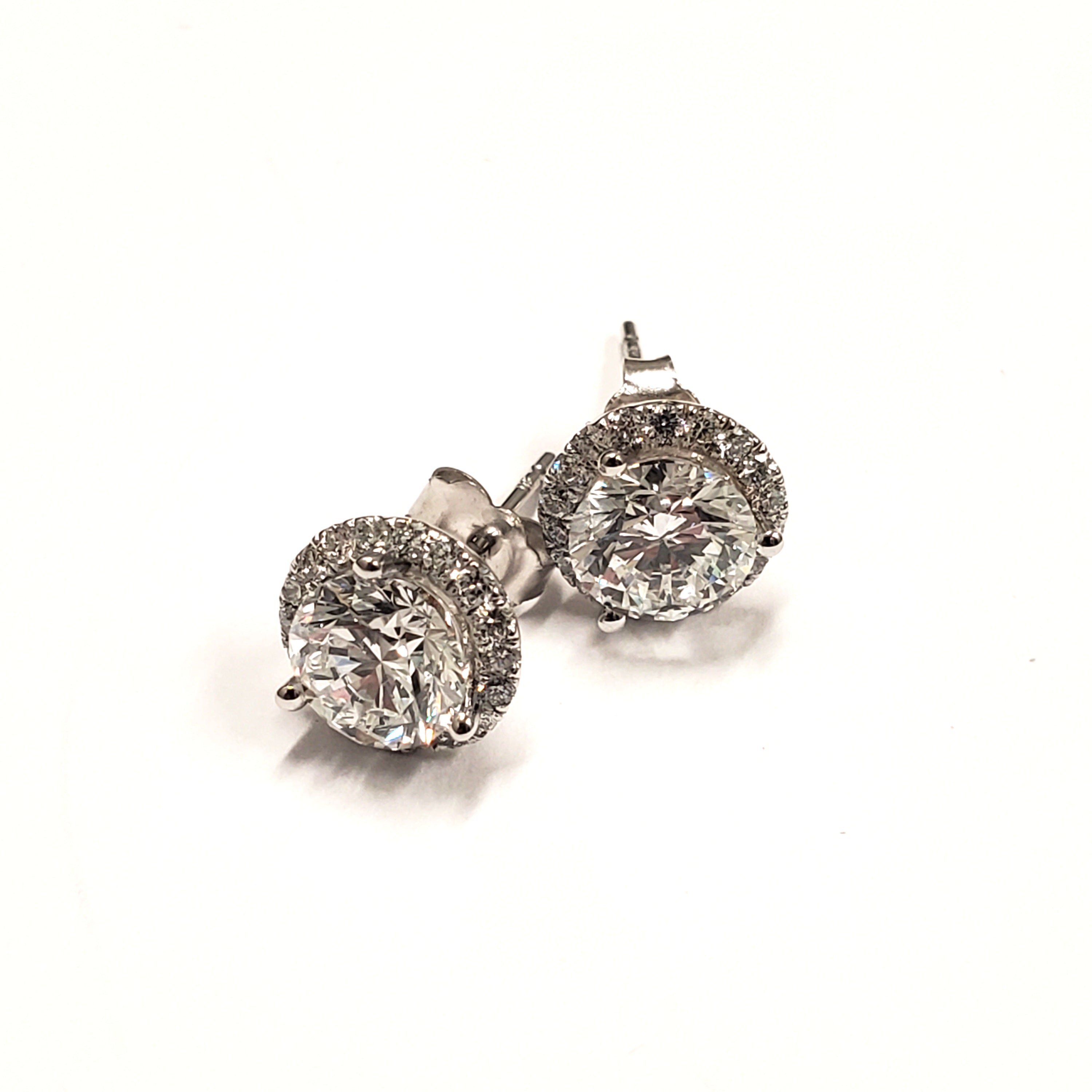 Martini Halo Stud Earring image 2