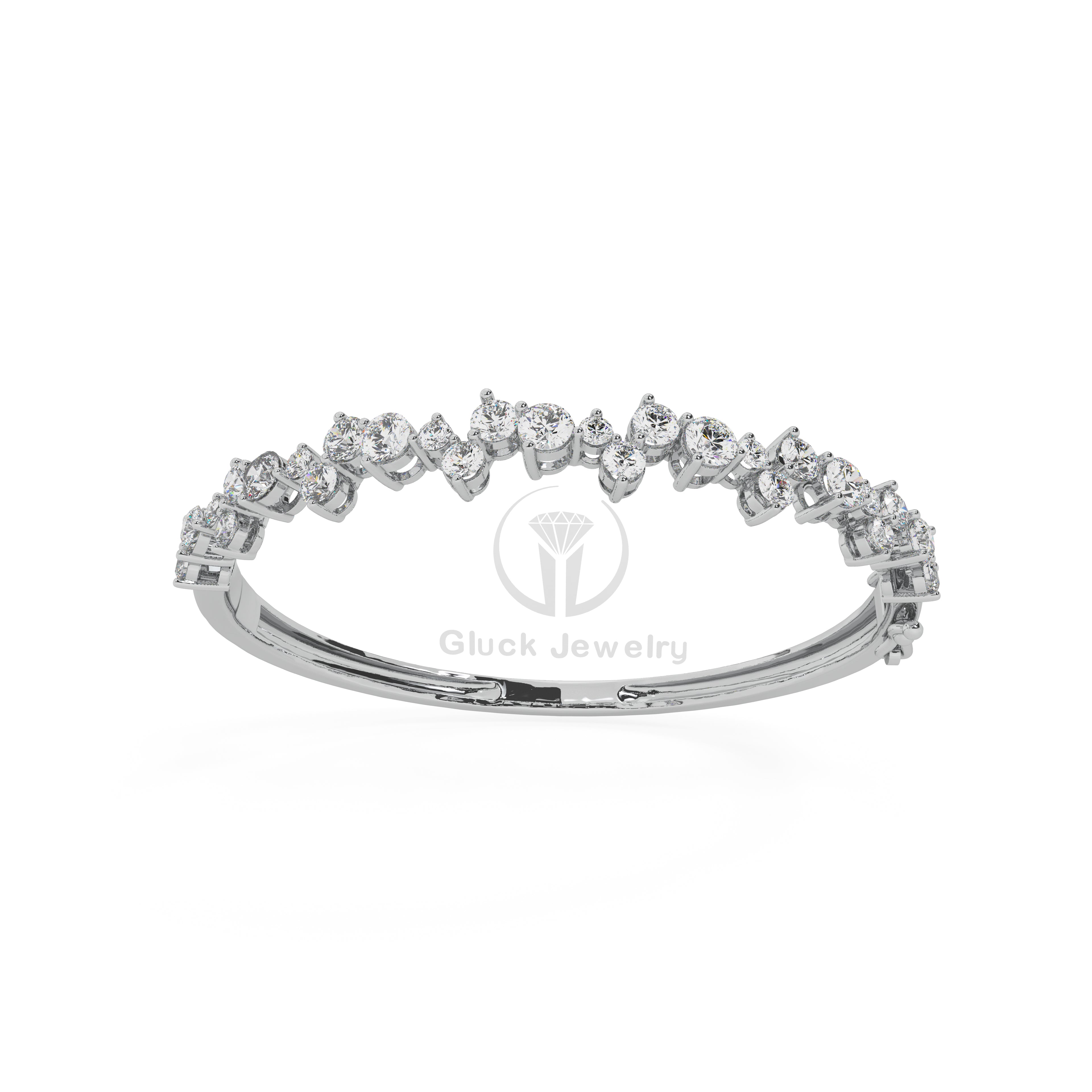 Elegant and Simple Diamond Bangle image 2