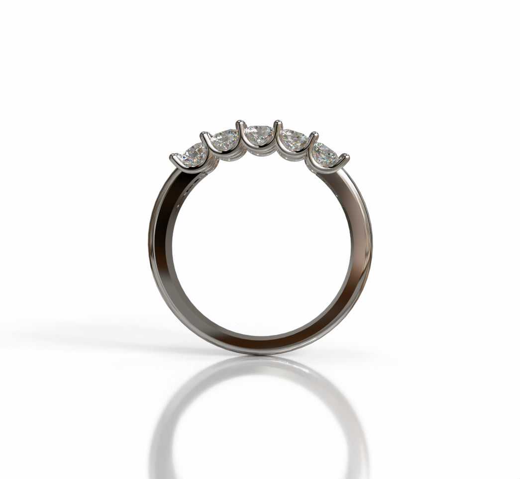 Split Shank Double Row Diamond Ring image 4