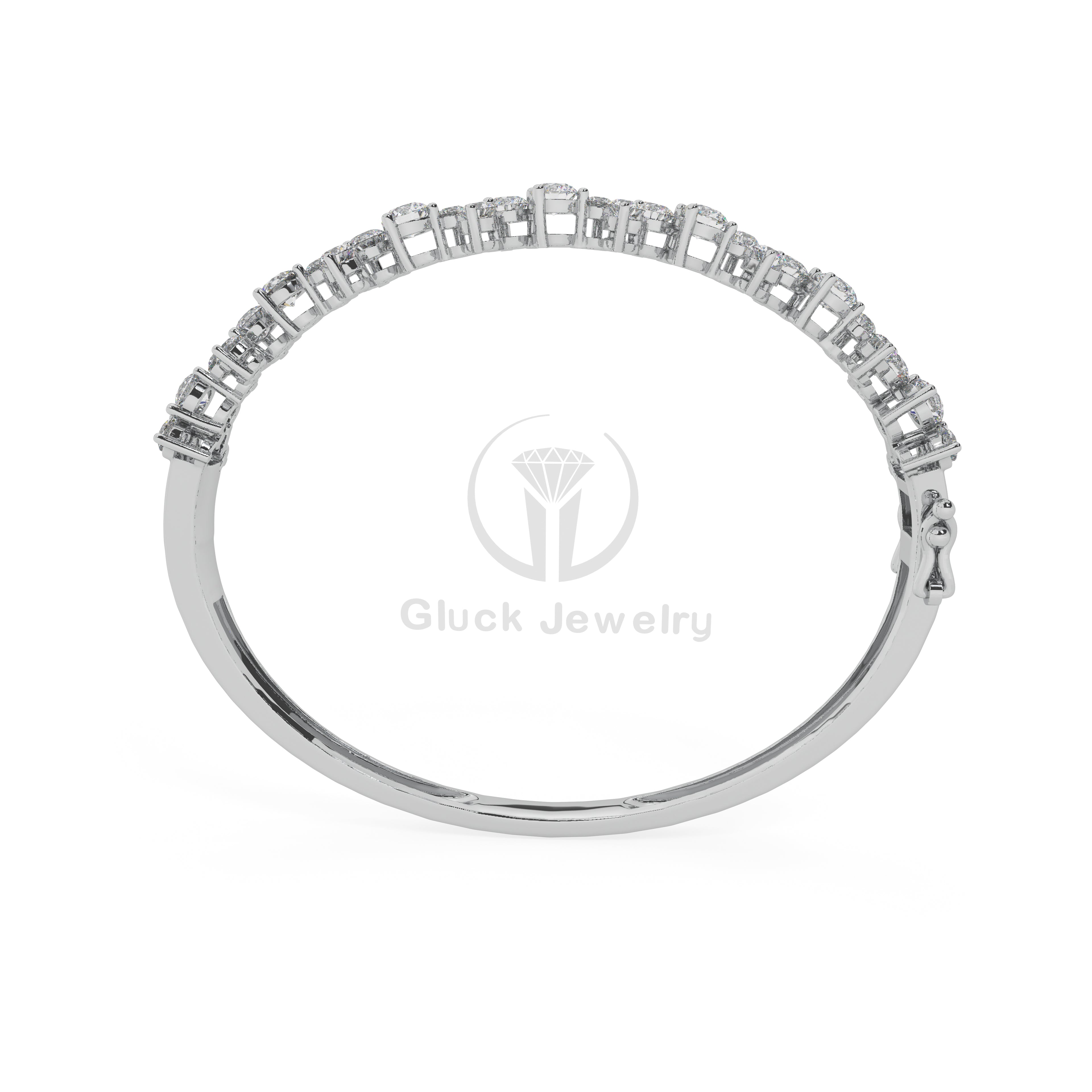 Elegant and Simple Diamond Bangle image 3