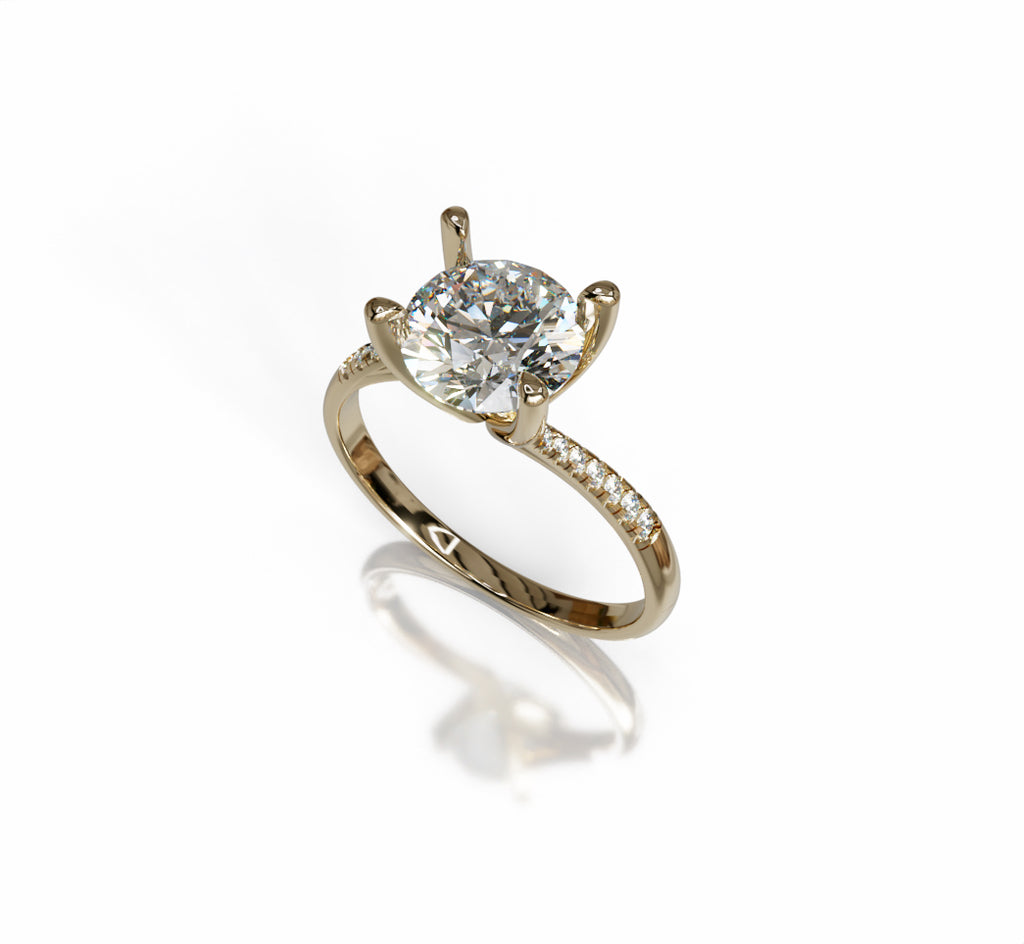 Twisted Shank Engagement Ring image 1