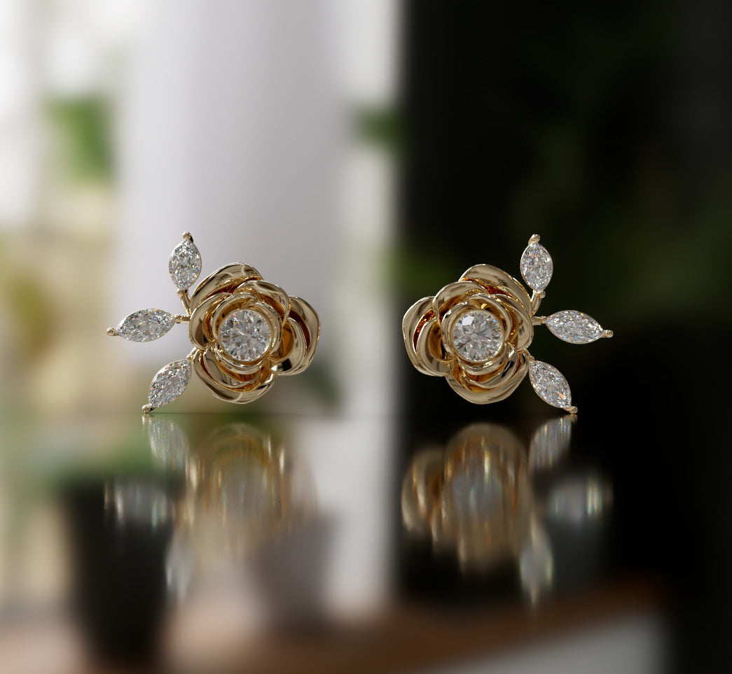 Rose earrings  image 13