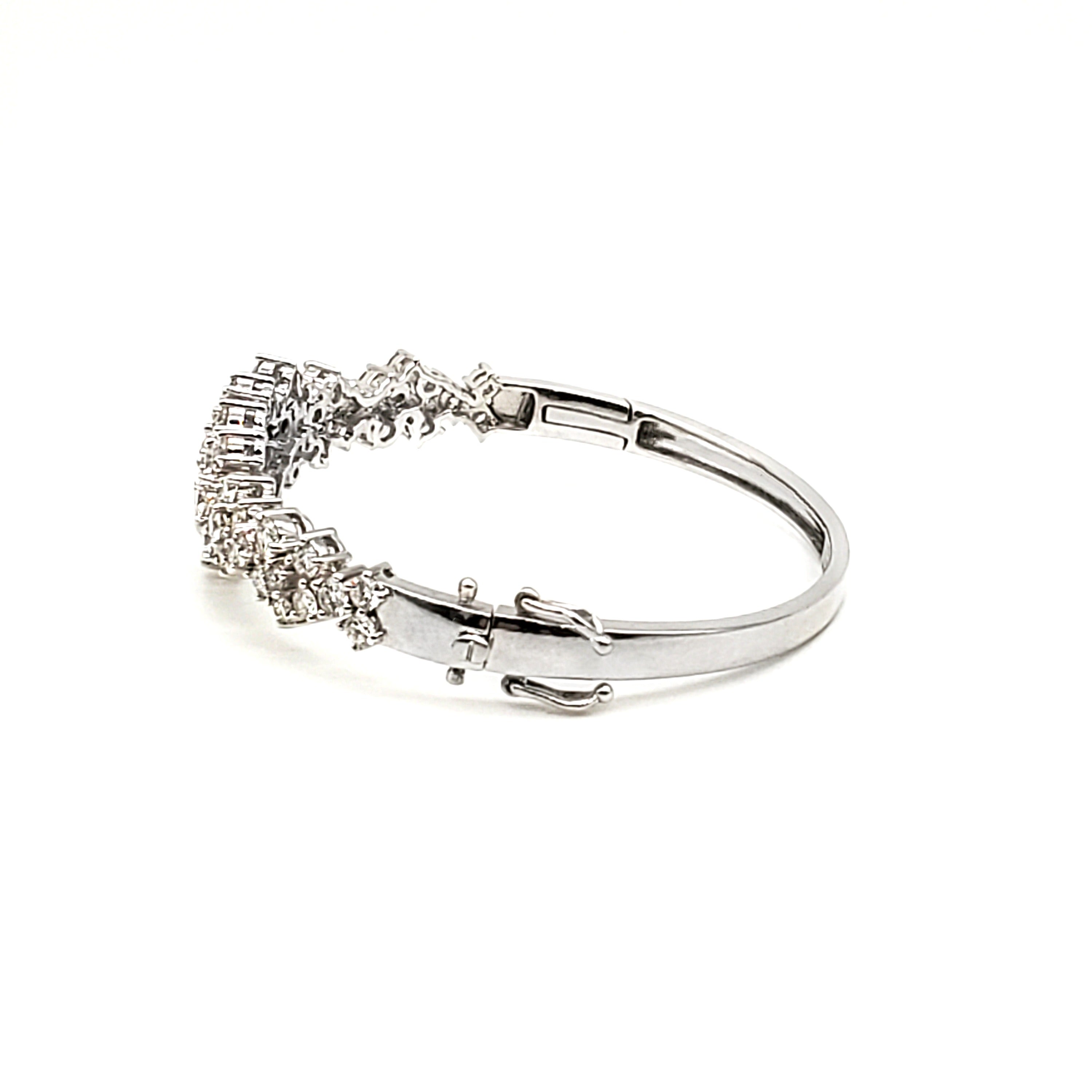 Diamond Cluster Fancy Bangle image 1