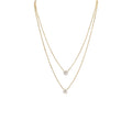 Two Row Ball Chain Diamond Pendant image 0