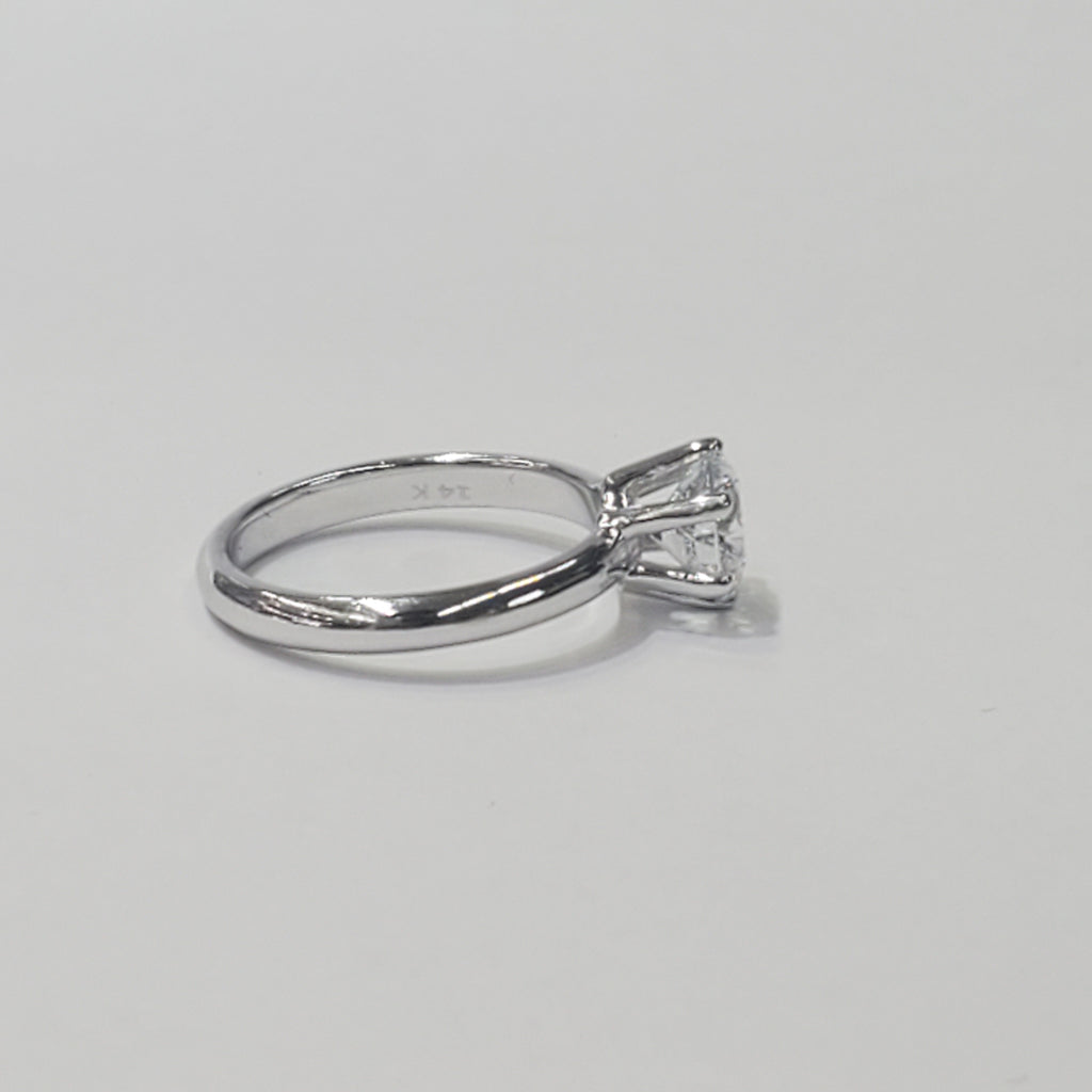 Six Prong Solitaire Engagement Ring image 3