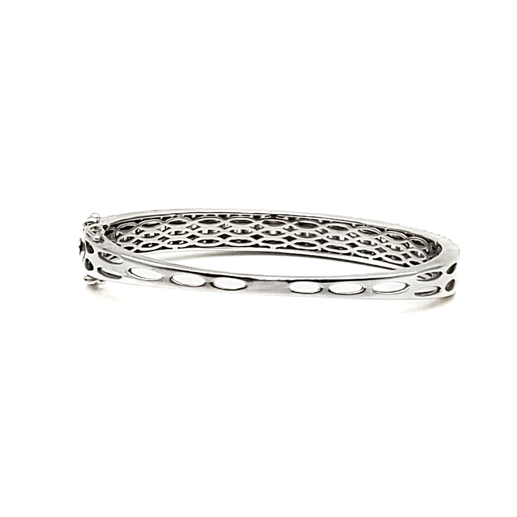 Emerald Cut Diamond Bangle image 2