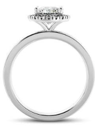 Classic Halo Diamond Engagement Ring image 2