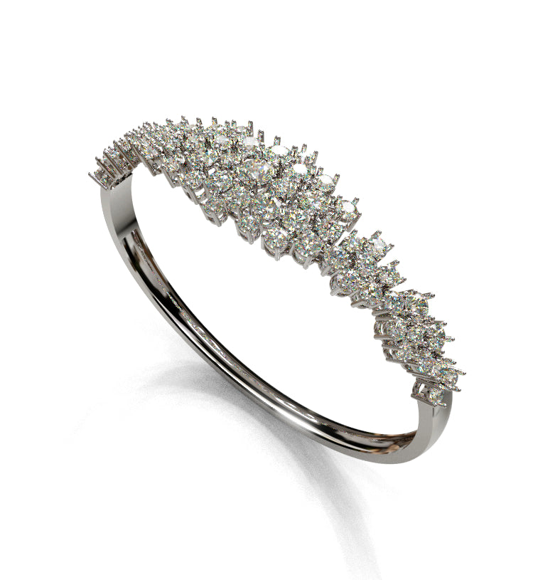 Cluster Diamond Bangle image 1