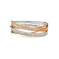 Two Tone Diamond Bangle image 0