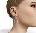 Ethereal Loop Diamond Dangle Earrings image 0
