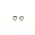 Heart Diamond Stud Earring image 0