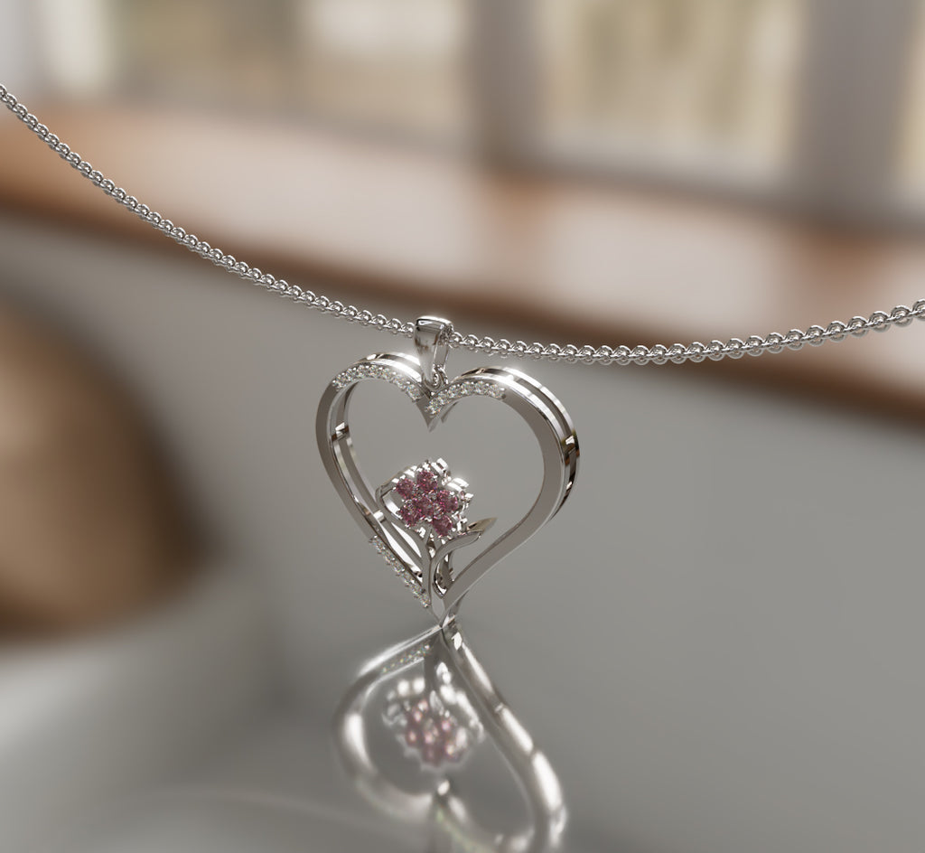 Heart Flower Pendant image 5