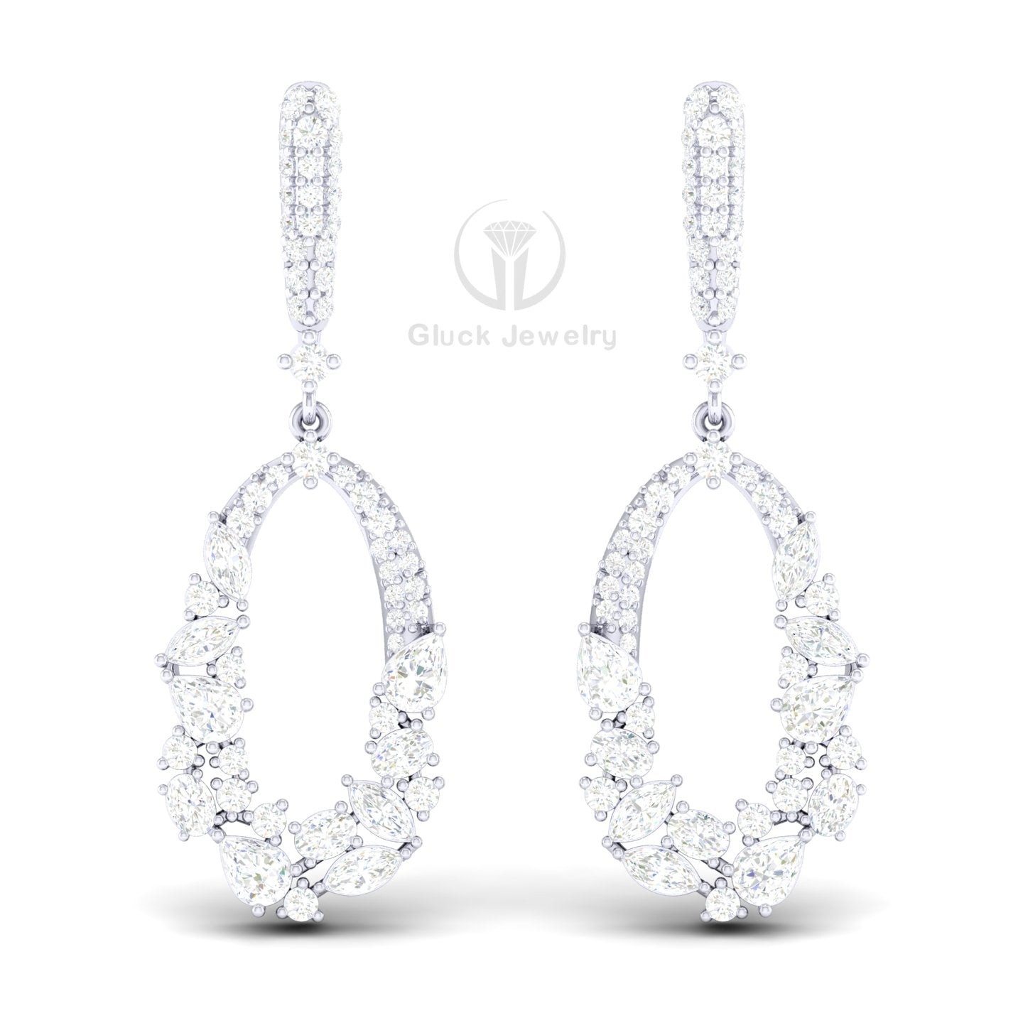 Fancy Shape Drop Dangle Earring image 2