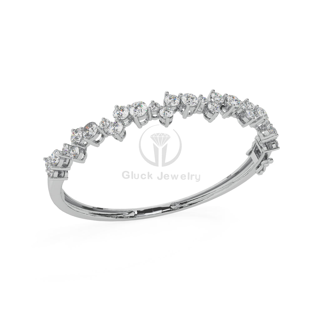 Elegant and Simple Diamond Bangle image 5