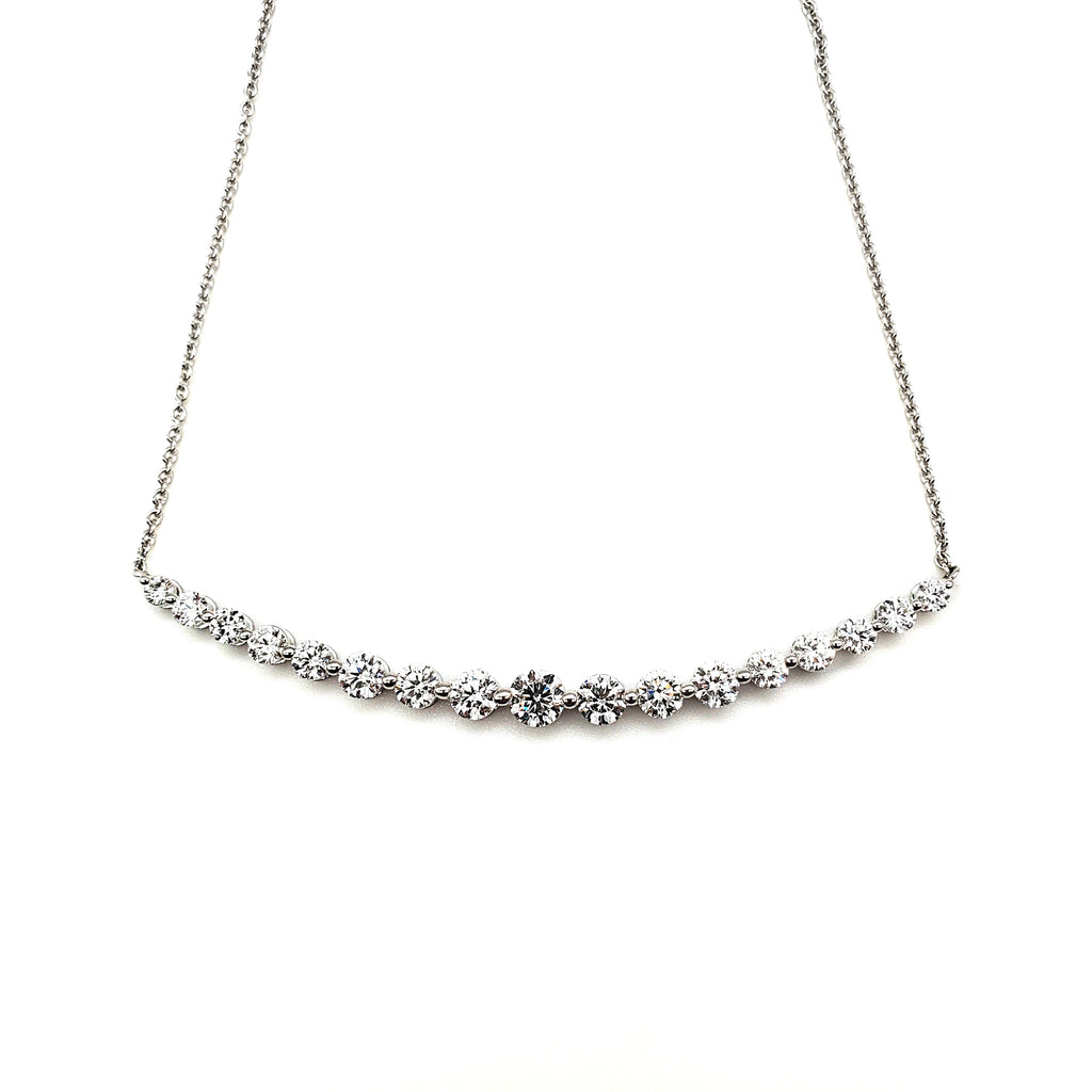 Seventeen Round Diamond Necklace image 0