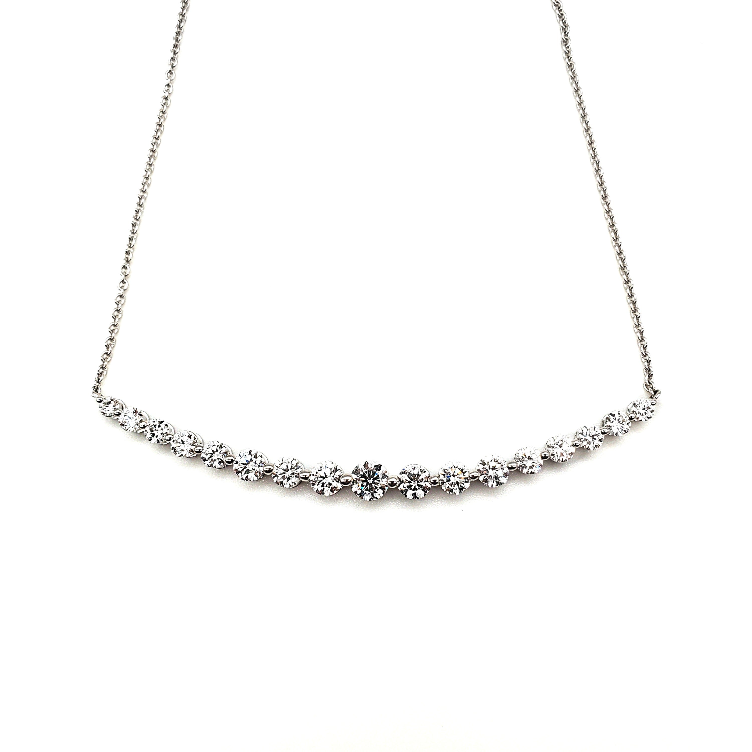 Seventeen Round Diamond Necklace image 0