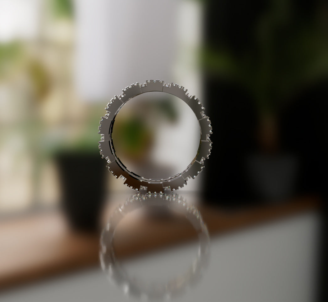 Baguette and Round Eternity Band image 11