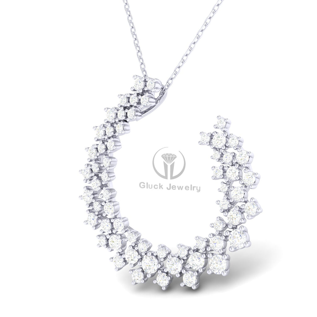 Open Circle Lab Grown Diamond Pendant image 5
