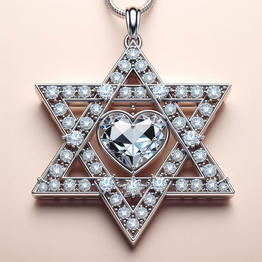 Star of David heart  image 0
