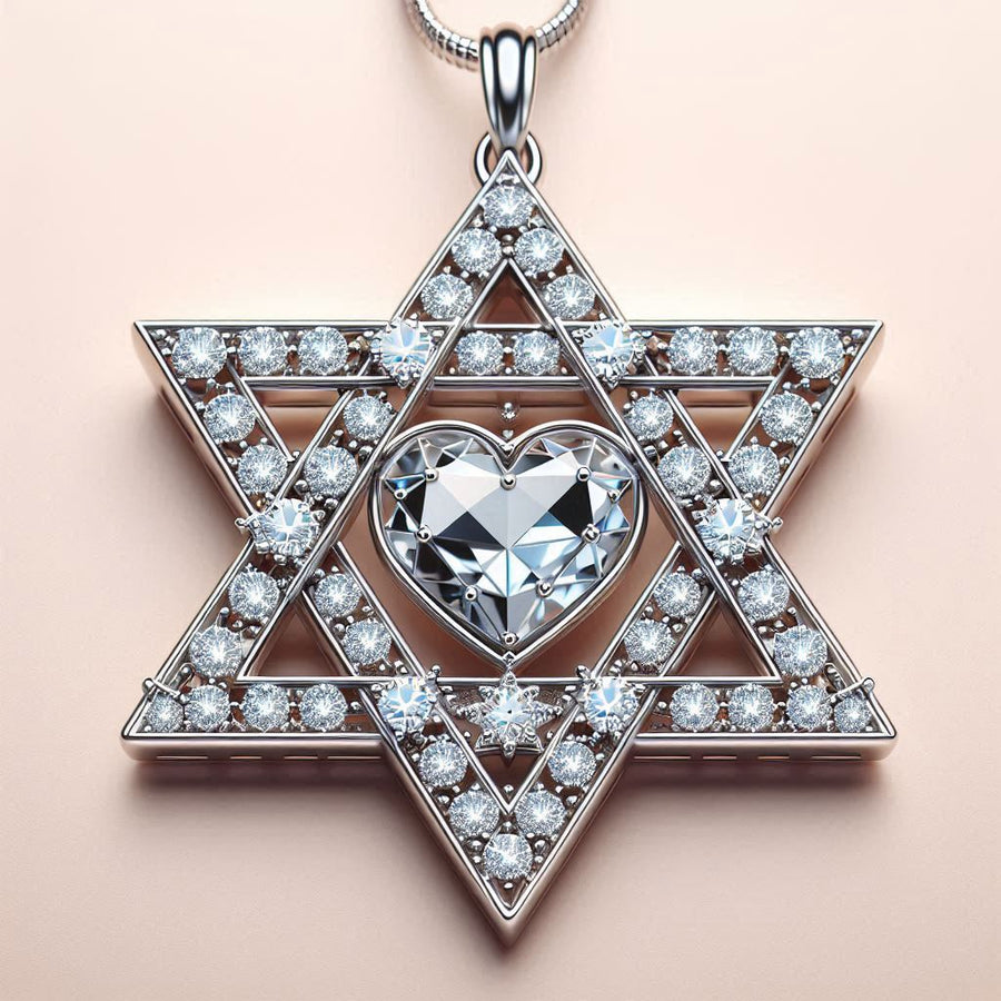 Star of David heart
