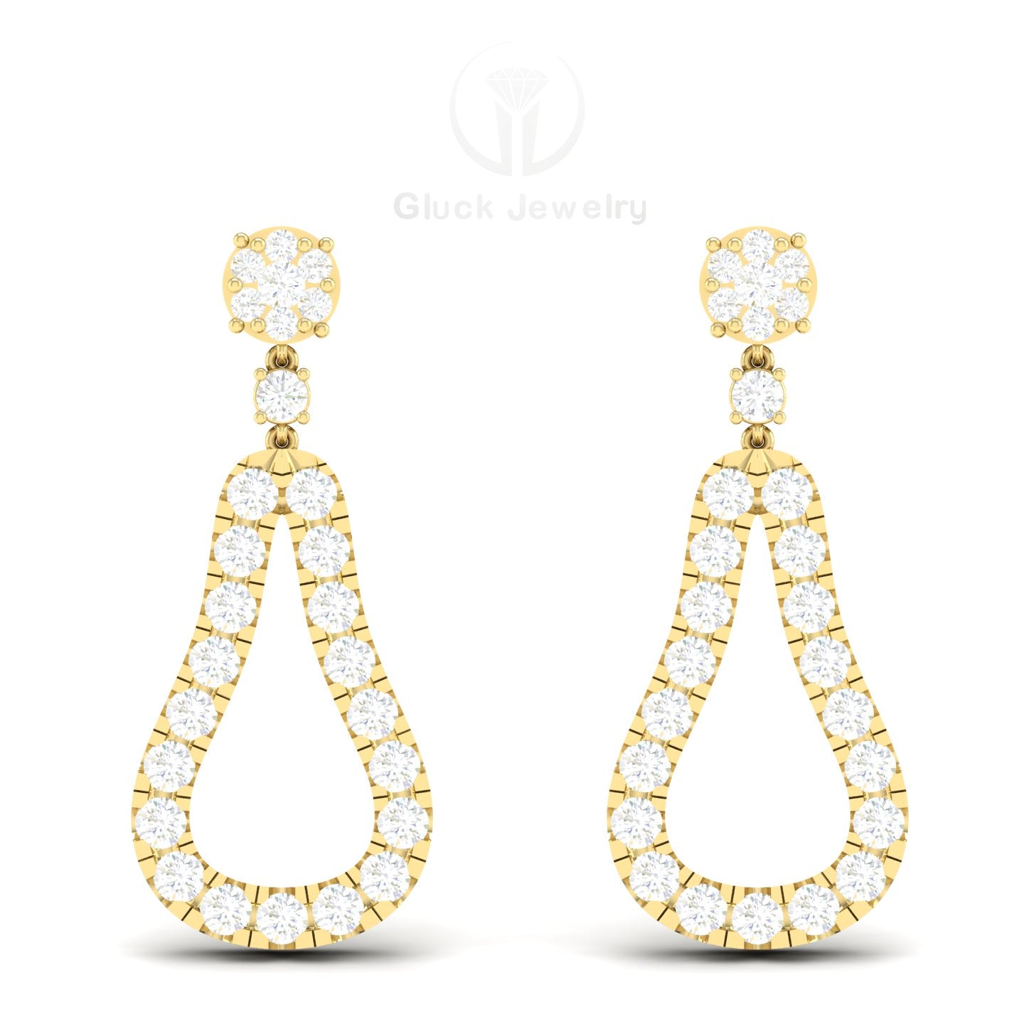 Pear Shape Dangle Earring image 8