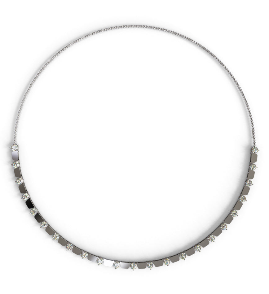 20 pointers Stone Finish Diamond Necklace image 0