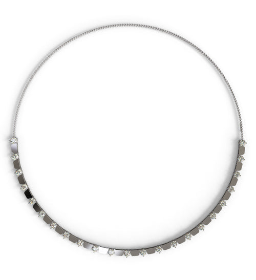 20 pointers Stone Finish Diamond Necklace image 0