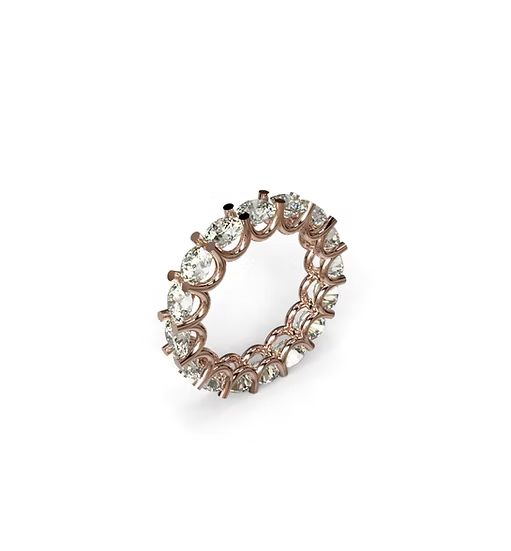 U Prong Diamond Eternity Band