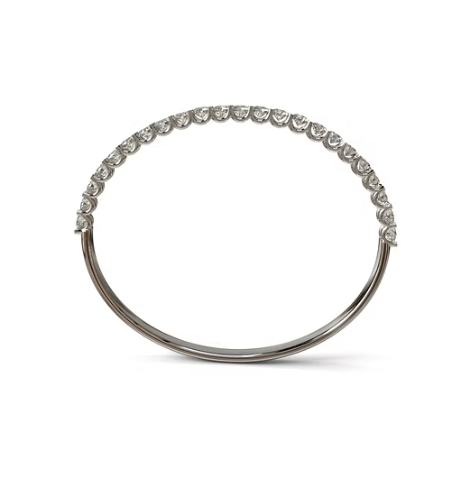 15 Pointers U Prong Diamond Bangle