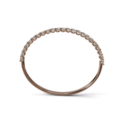 15 Pointers U Prong Diamond Bangle