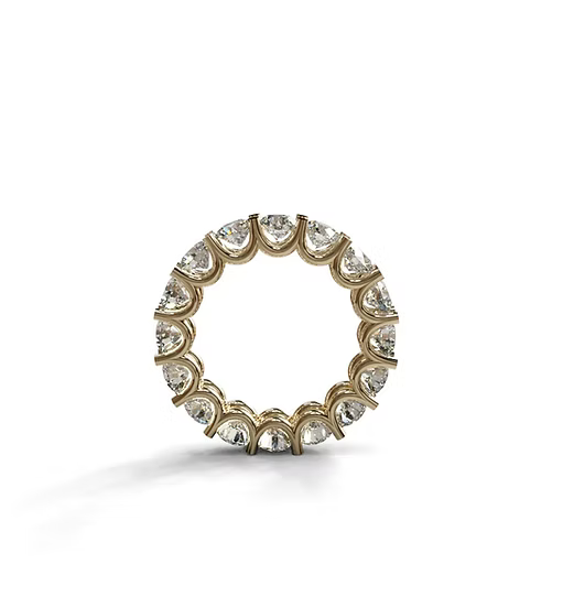 U Prong Diamond Eternity Band