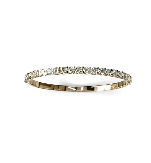 15 Pointers U Prong Diamond Bangle