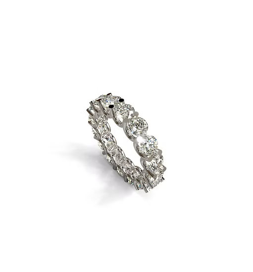 U Prong Diamond Eternity Band