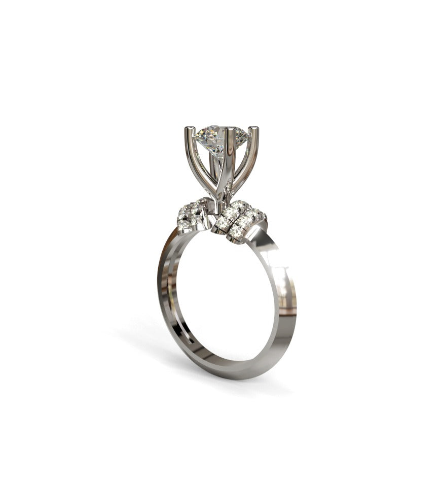 Knife Edge Shank Engagement Ring image 12