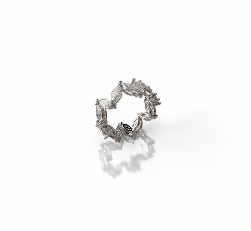 Marquise Diamond Eternity Band image 10