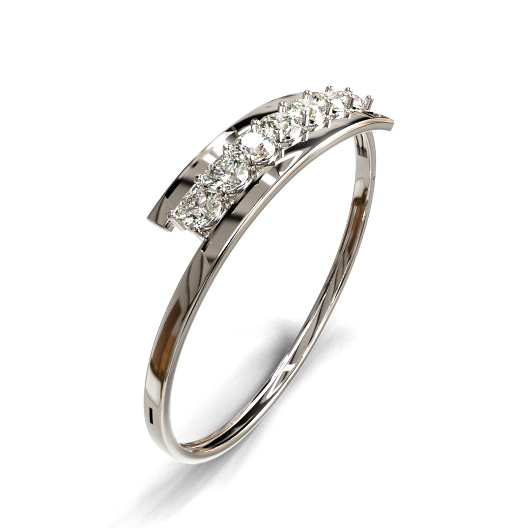 Half Carat 7 Stone Diamond Bangle image 0