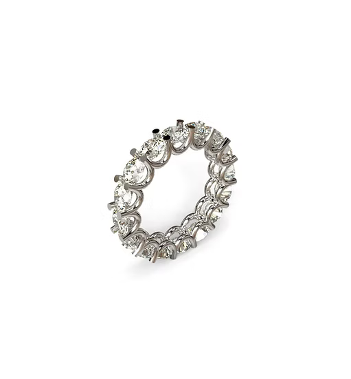 U Prong Diamond Eternity Band