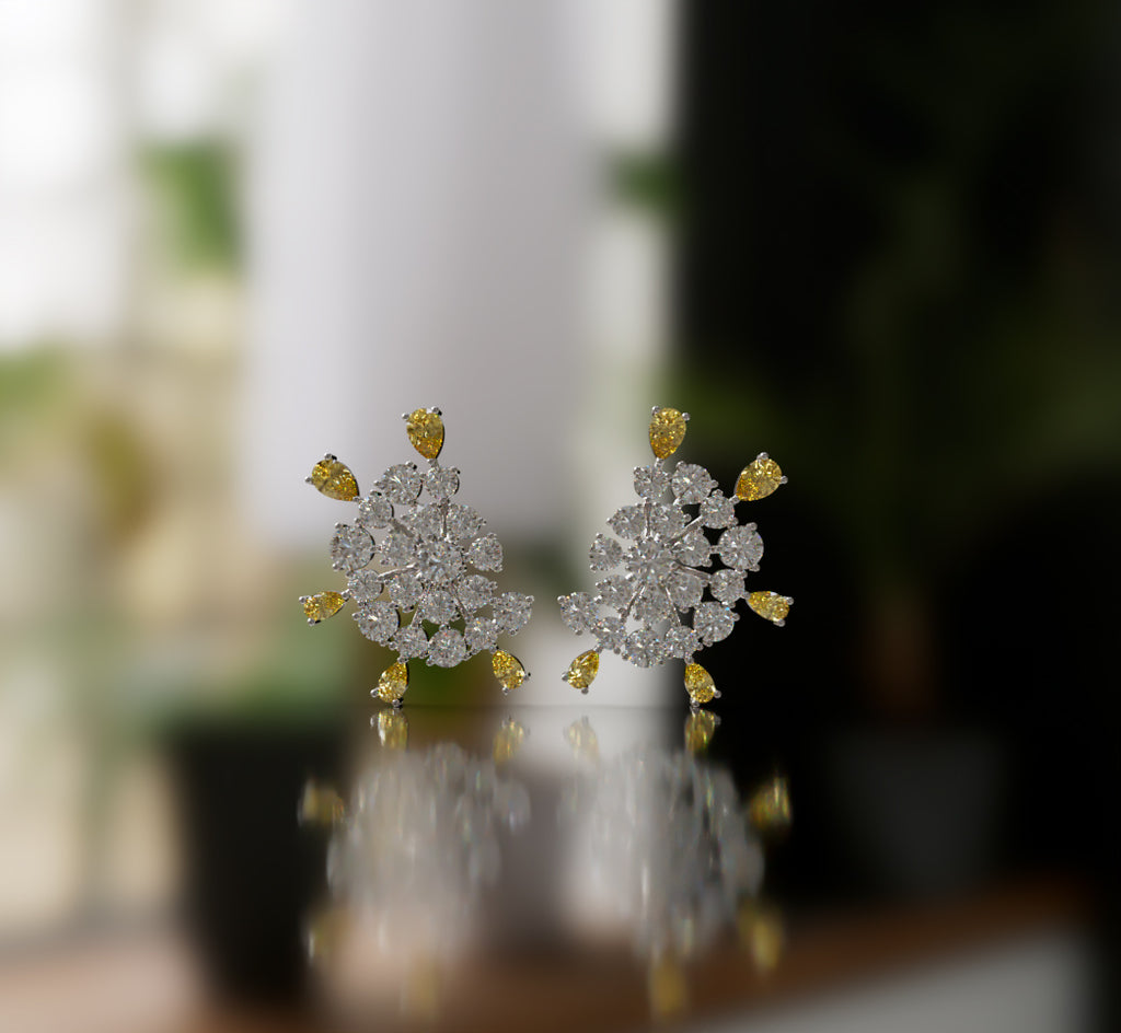 Solar Bloom Statement Earrings image 0