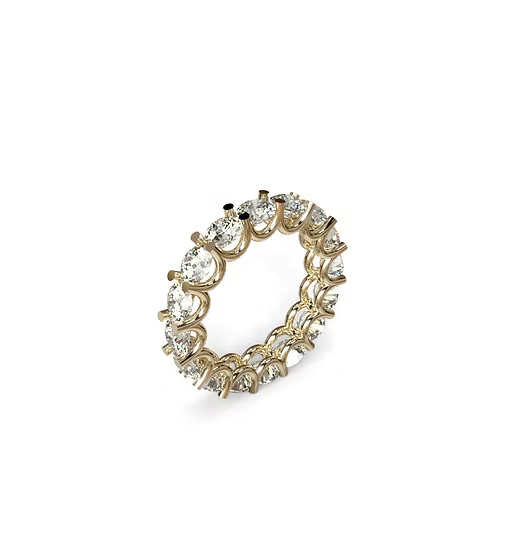 U Prong Diamond Eternity Band