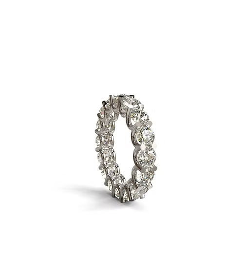 U Prong Diamond Eternity Band
