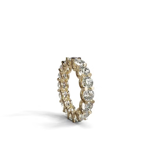 U Prong Diamond Eternity Band