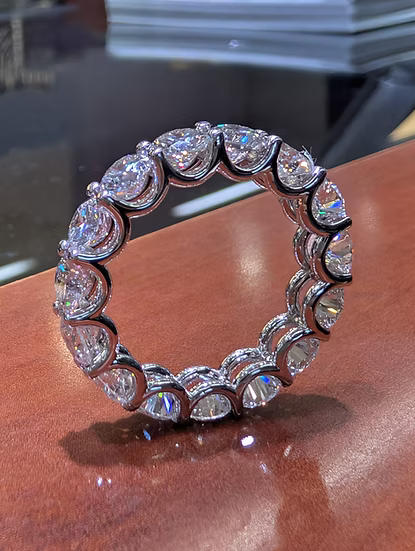 U Prong Diamond Eternity Band