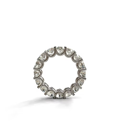 U Prong Diamond Eternity Band