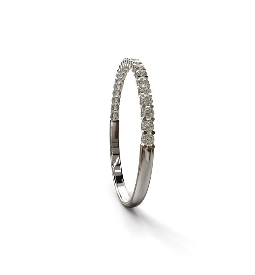 15 Pointers U Prong Diamond Bangle