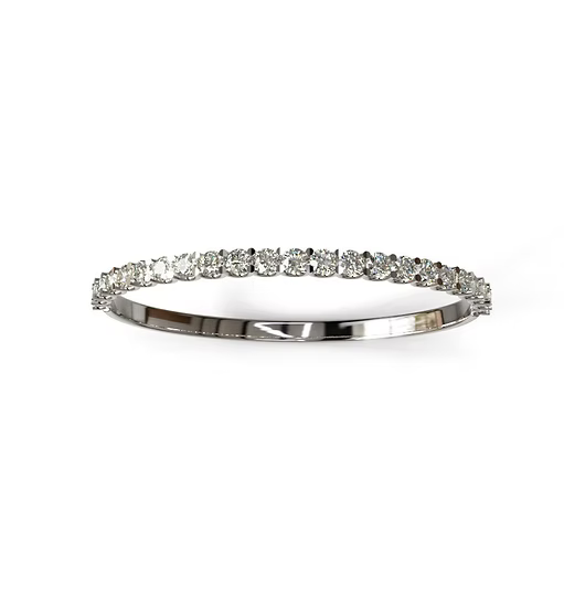 15 Pointers U Prong Diamond Bangle