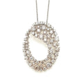 Oval Drop Diamond Pendant image 0