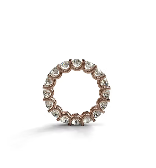 U Prong Diamond Eternity Band
