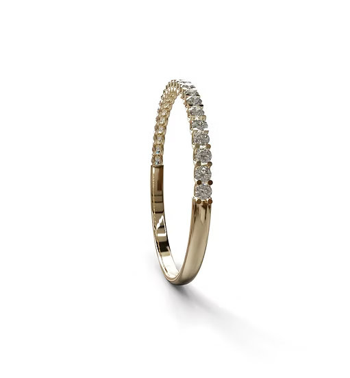 15 Pointers U Prong Diamond Bangle